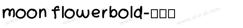 moon flowerbold字体转换